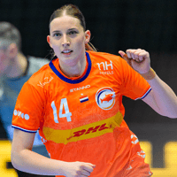 Judith van der Helm scoort voor Nederland