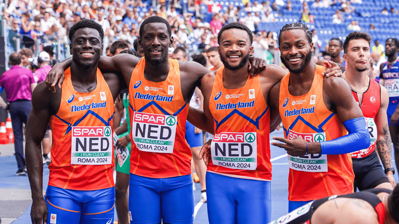 Nederlandse estafetteploeg, Elvis Afrifa, Taymir Burnet, Xavi Mo-Ajok, Nsikak Ekpo, Churandy Martina 