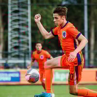 Jim Koller in actie voor Oranje O19
