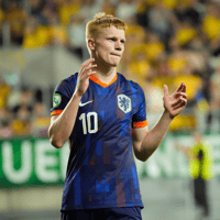Kees Smit in actie voor Oranje O19