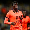 Ernest Poku viert een doelpunt