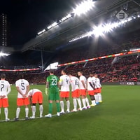Nederland - Ecuador vlak voor de aftrap