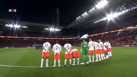 Nederland - Ecuador vlak voor de aftrap
