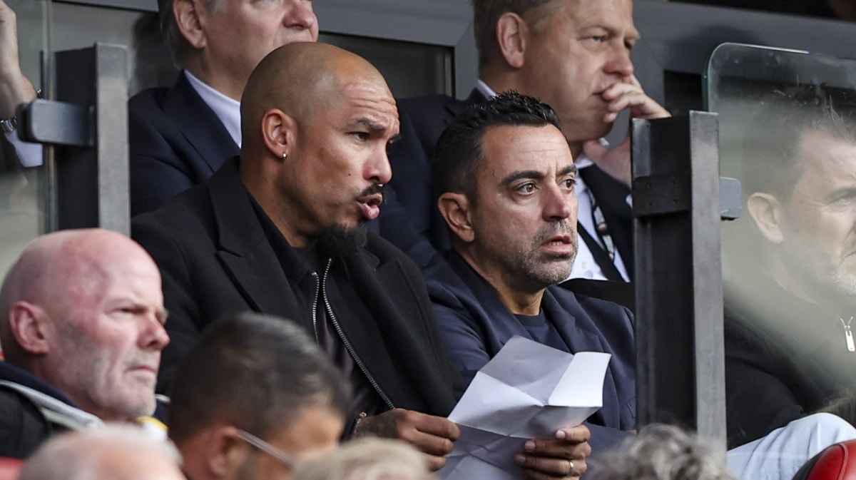Nigel de Jong en Xavi Hernández
