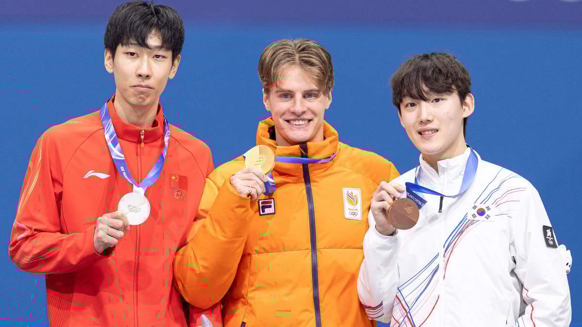 Jens van 't Wout viert zijn gouden medaille