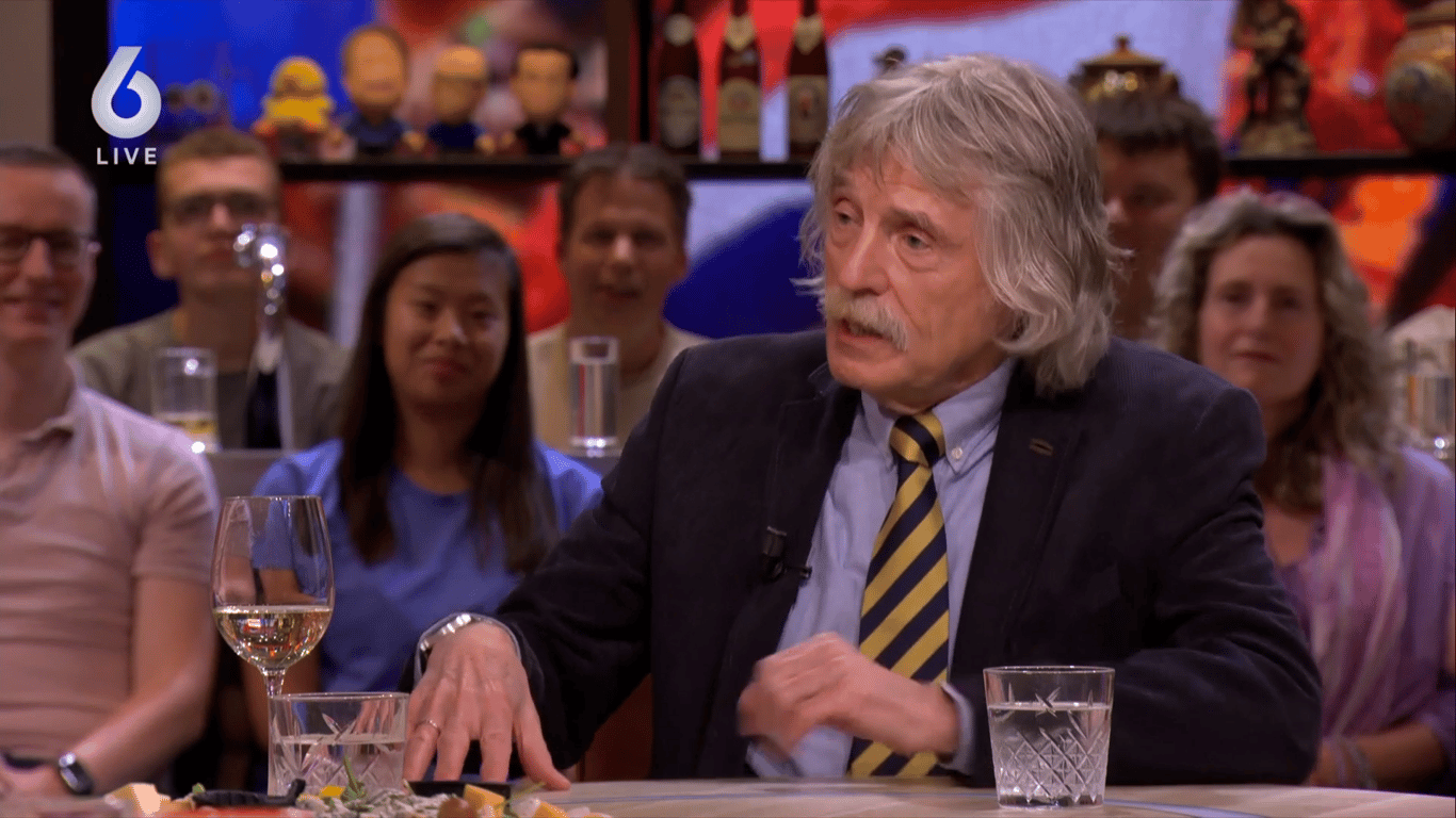 Johan Derksen bij Vandaag Inside Oranje op SBS 6