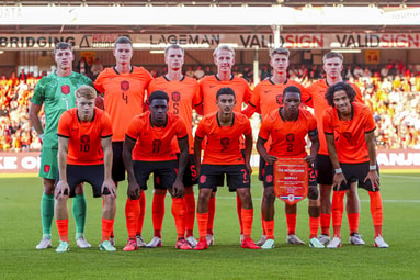 De line-up van Jong Oranje
