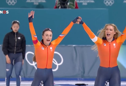 Femke Kok en Jutta Leerdam op de 500 meter