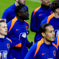 Oranje tijdens de training op de KNVB campus