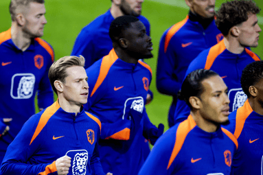 Oranje tijdens de training op de KNVB campus