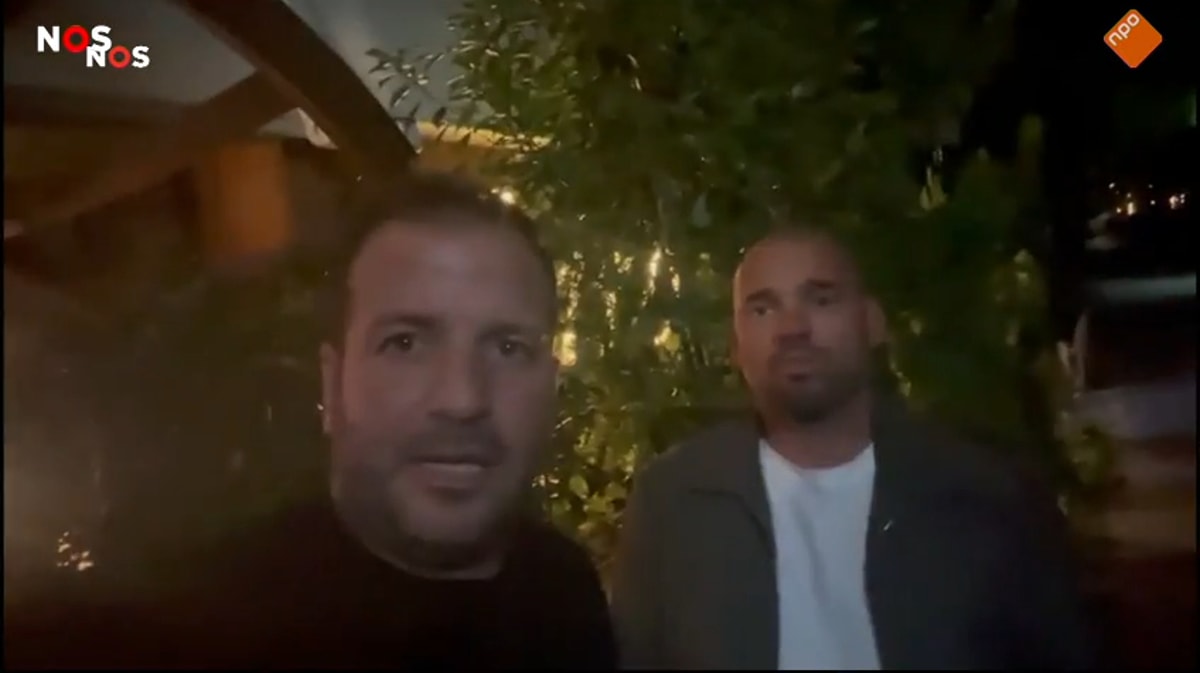 Rafael van der Vaart en Wesley Sneijder