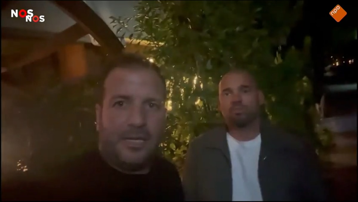 Rafael van der Vaart en Wesley Sneijder