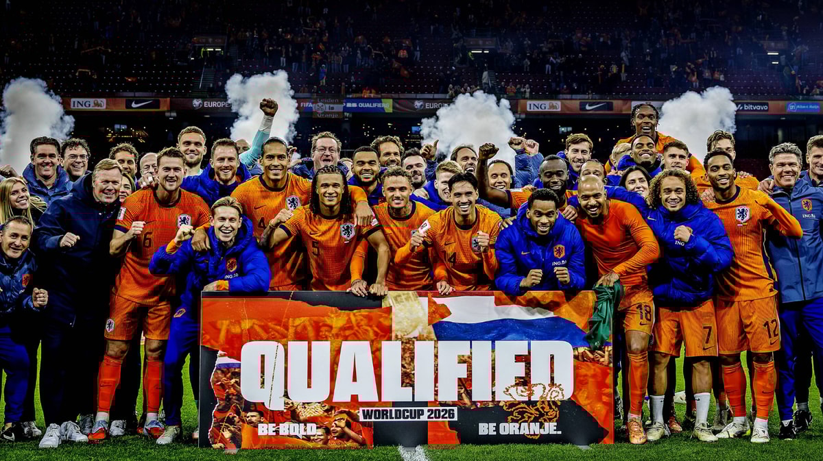 Het Nederlands elftal gaat naar het WK
