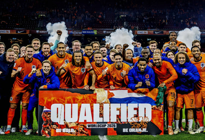Het Nederlands elftal gaat naar het WK