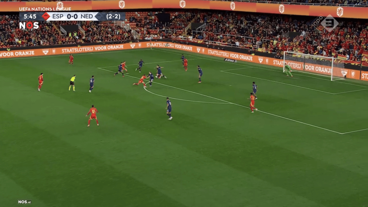 Het penaltymoment van Spanje
