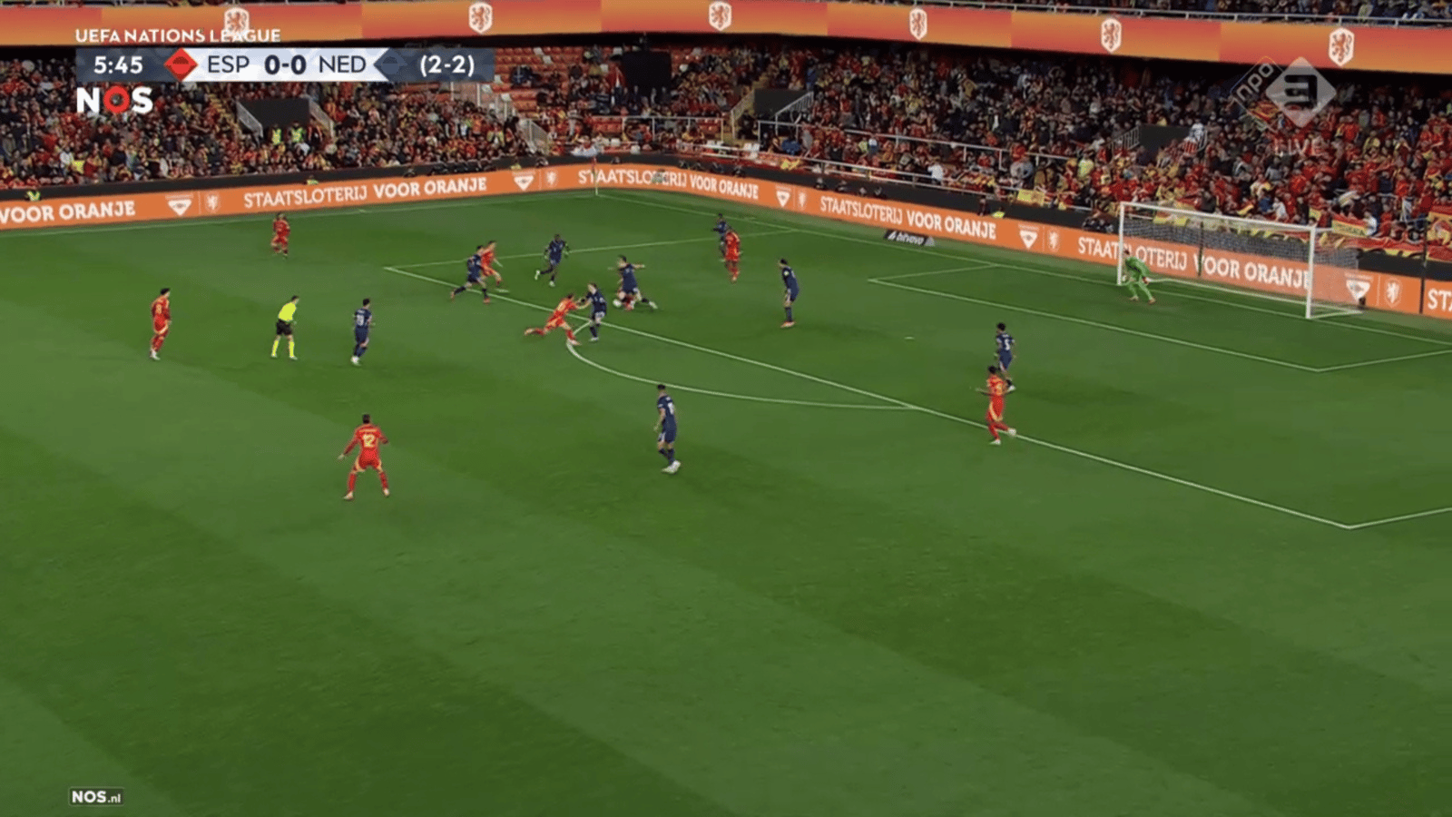 Het penaltymoment van Spanje