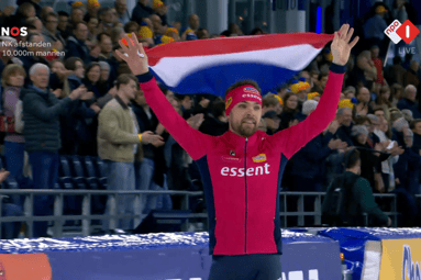 Chris Huizinga kroont zich tot Nederlands kampioen op de 10 kilometer