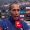 Virgil van Dijk voor de camera van de NOS