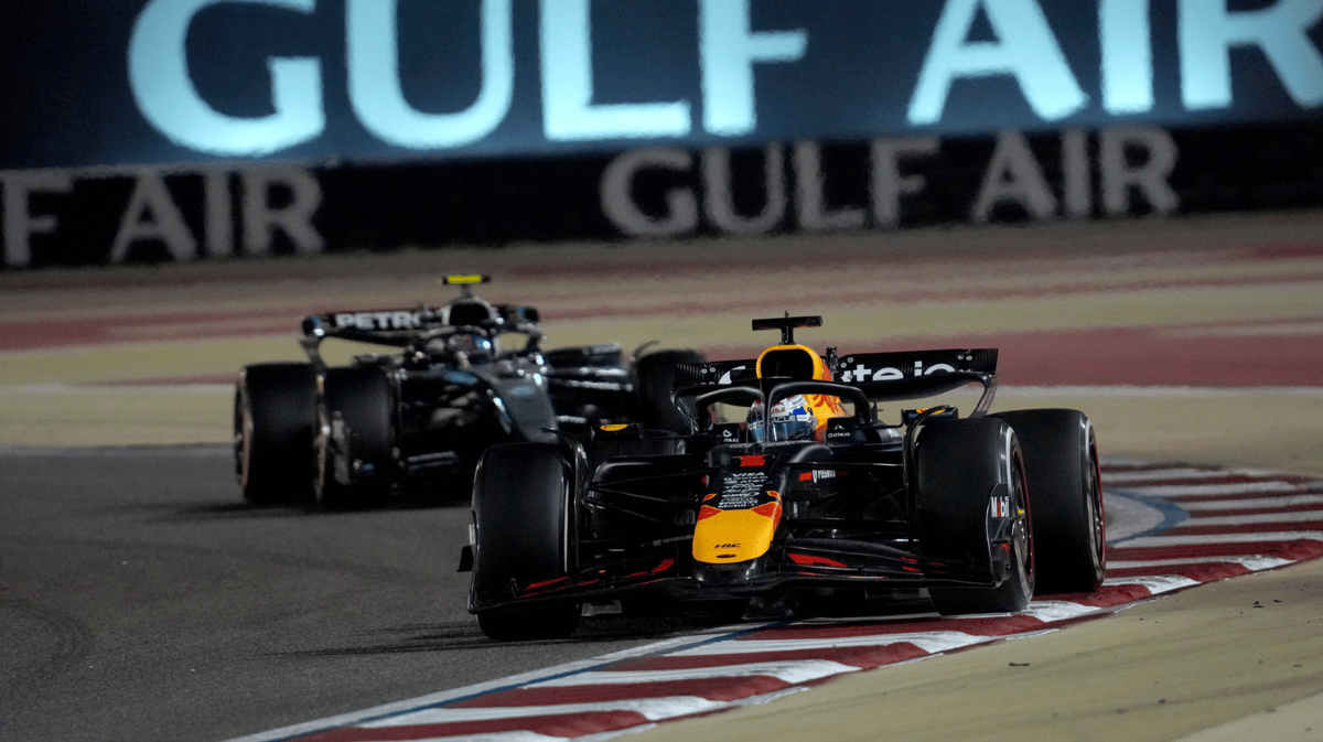 Max Verstappen op het Bahrain International Circuit