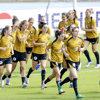 De training van de Oranje Leeuwinnen