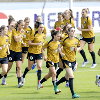 De training van de Oranje Leeuwinnen