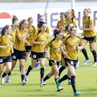 De training van de Oranje Leeuwinnen
