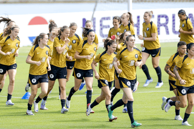 De training van de Oranje Leeuwinnen