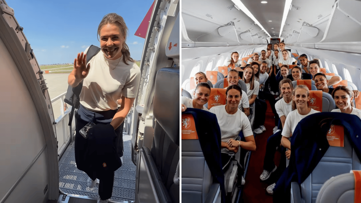 Oranje Leeuwinnen arriveren in Zwitserland