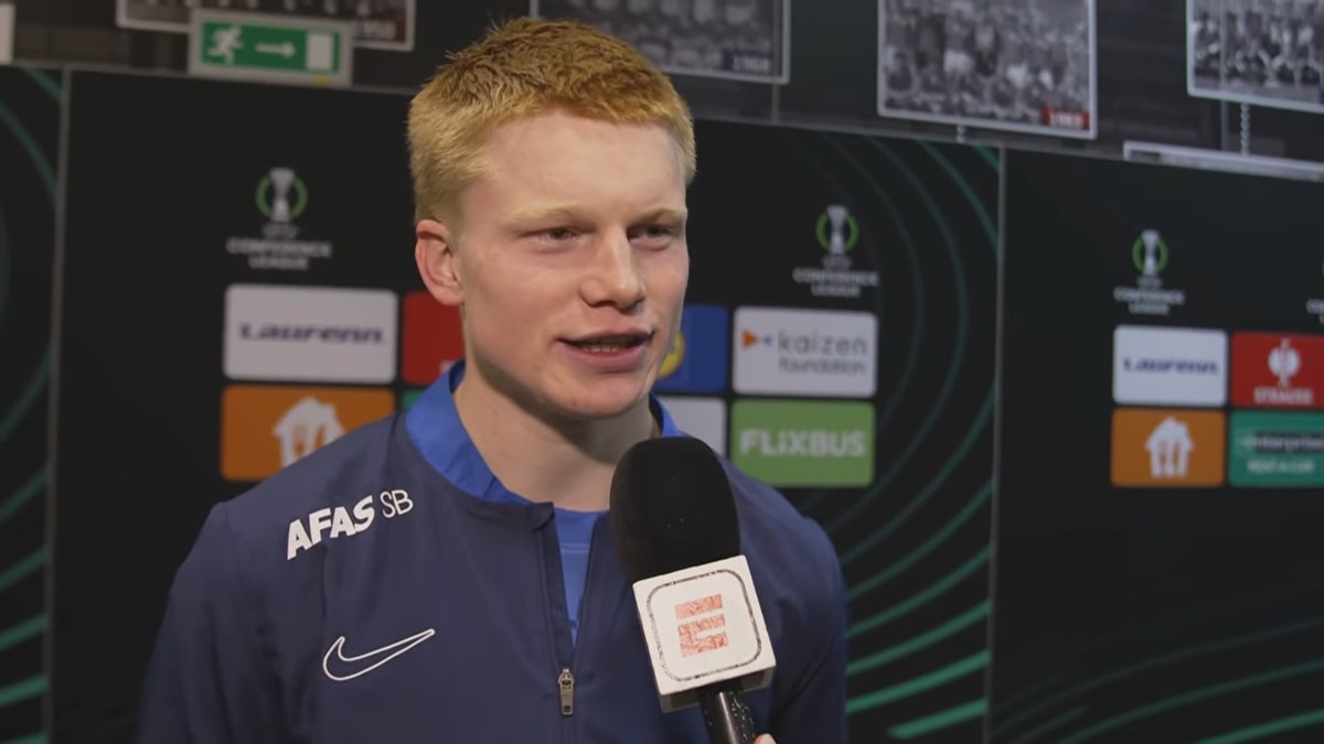 Kees Smit voor de camera van ESPN