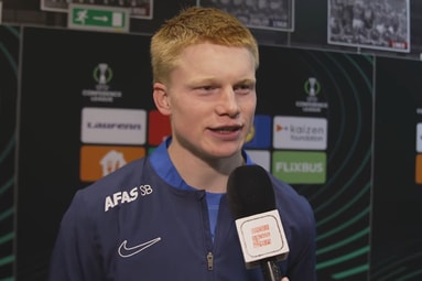 Kees Smit voor de camera van ESPN