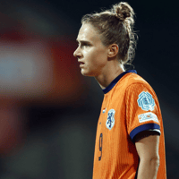 Vivianne Miedema, speelster van de Oranje Leeuwinnen