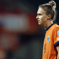 Vivianne Miedema, speelster van de Oranje Leeuwinnen