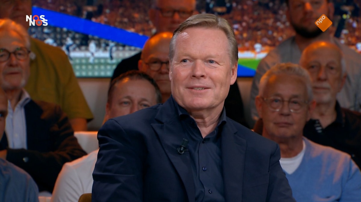 Ronald Koeman bij Studio Voetbal