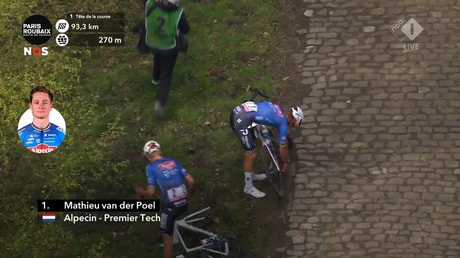 Problemen voor Mathieu van der Poel