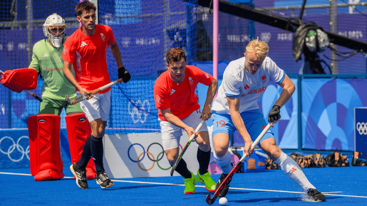 De Nederlandse hockeyers tijdens de Olympische Spelen in Parijs