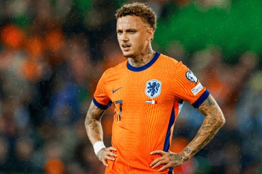 Noa Lang bij het Nederlands elftal