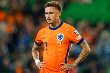 Noa Lang bij het Nederlands elftal
