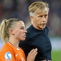 Andries Jonker, voormalig bondscoach van de Oranje Leeuwinnen