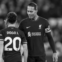 Virgil van Dijk met Diogo Jota