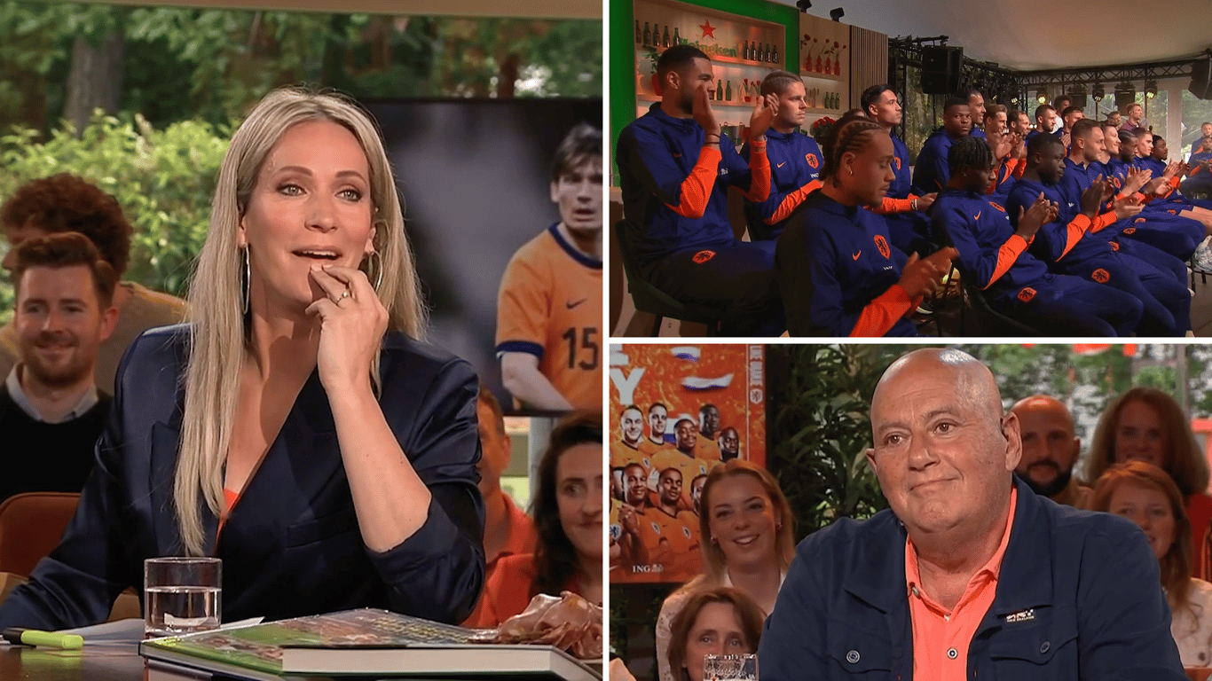 Jack van Gelder raakt emotioneel bij het SBS 6-programma Wij houden van Oranje.