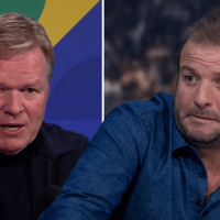 Ronald Koeman en Rafael van der Vaart na Duitsland - Nederland (1-0)