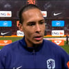 Virgil van Dijk voor de camera van de NOS