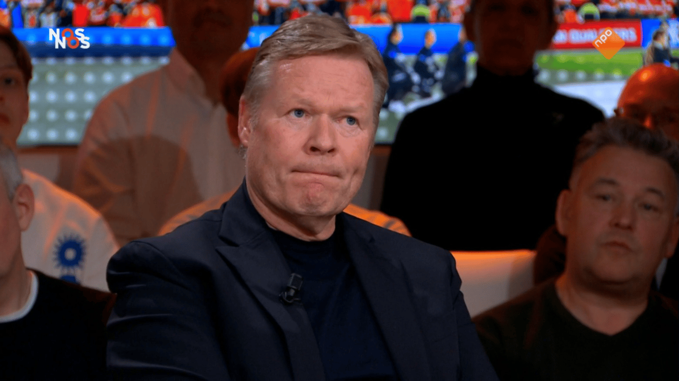 Ronald Koeman blijft acht seconden stil