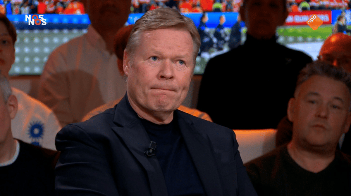 Ronald Koeman blijft acht seconden stil