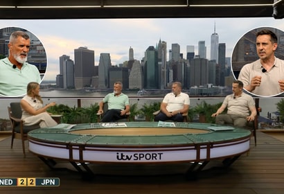 Roy Keane en Gary Neville keken hun ogen uit bij Nederland - Japan