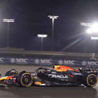 Max Verstappen in actie in Qatar