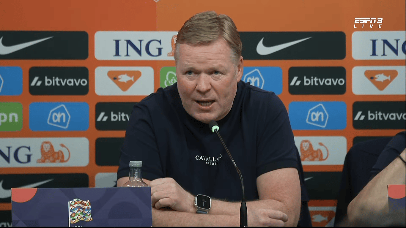 Ronald Koeman, bondscoach van het Nederlands elftal