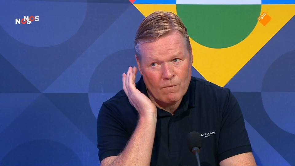 Ronald Koeman, bondscoach van het Nederlands elftal