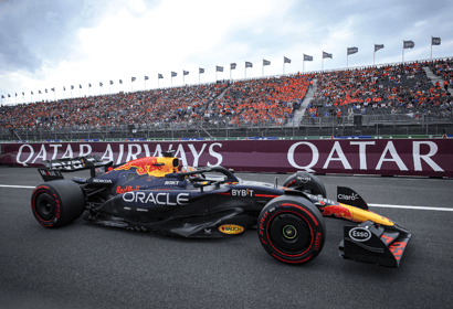 Max Verstappen in actie op Circuit Zandvoort
