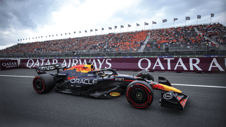 Max Verstappen in actie op Circuit Zandvoort